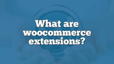 What are woocommerce extensions?