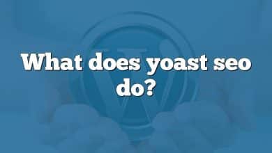 What does yoast seo do?