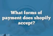 What forms of payment does shopify accept?