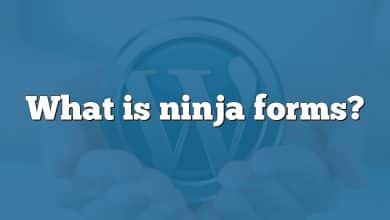 What is ninja forms?