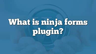 What is ninja forms plugin?