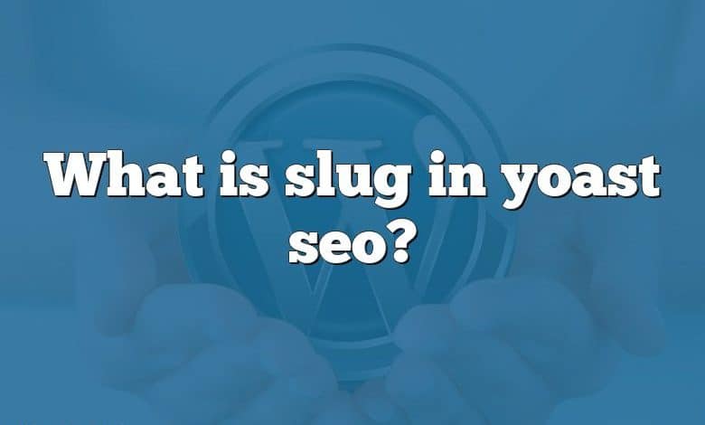 What is slug in yoast seo?