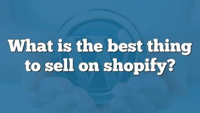 What is the best thing to sell on shopify?