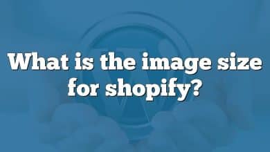 What is the image size for shopify?