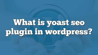 What is yoast seo plugin in wordpress?