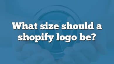 What size should a shopify logo be?