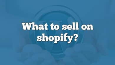 What to sell on shopify?