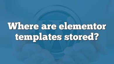 Where are elementor templates stored?