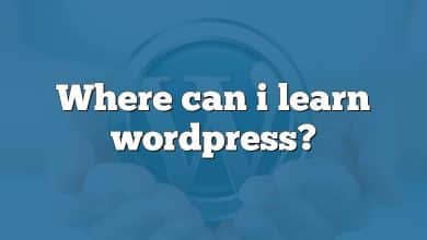 Where can i learn wordpress?