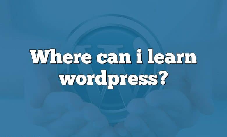 Where can i learn wordpress?