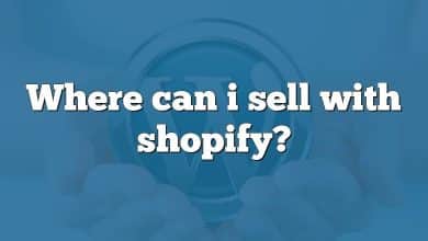 Where can i sell with shopify?