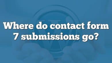 Where do contact form 7 submissions go?