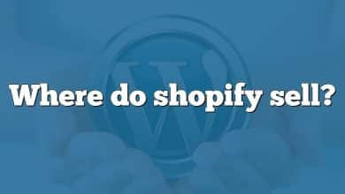 Where do shopify sell?