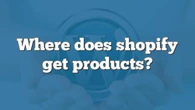 Where does shopify get products?