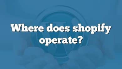 Where does shopify operate?