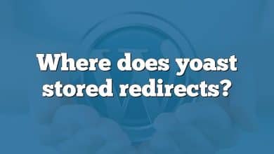 Where does yoast stored redirects?