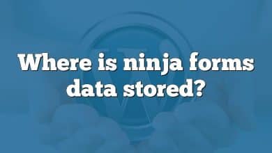 Where is ninja forms data stored?