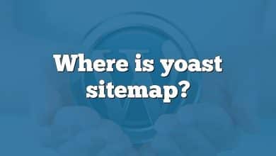 Where is yoast sitemap?