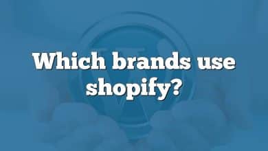 Which brands use shopify?