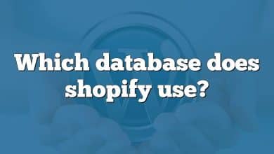 Which database does shopify use?