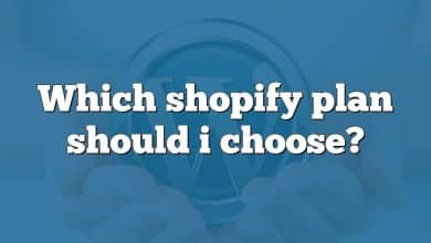 Which shopify plan should i choose?