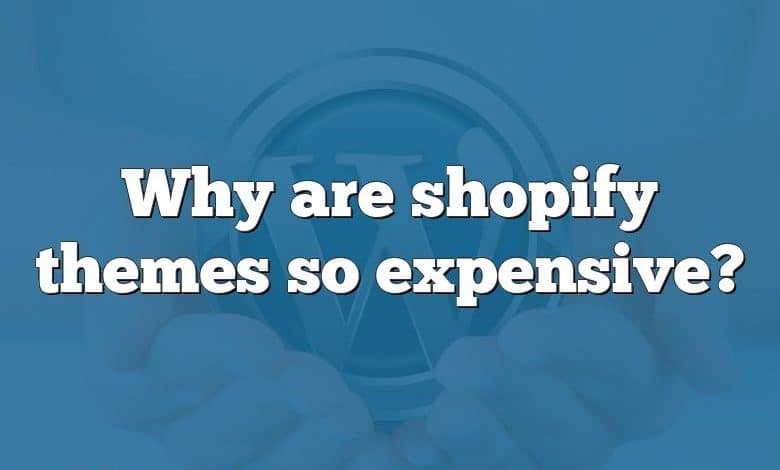 Why are shopify themes so expensive?