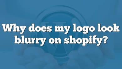 Why does my logo look blurry on shopify?