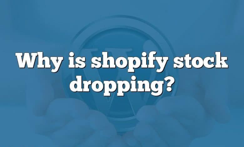 Why is shopify stock dropping?