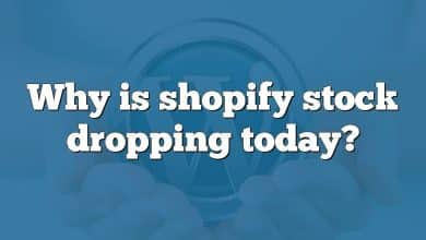 Why is shopify stock dropping today?