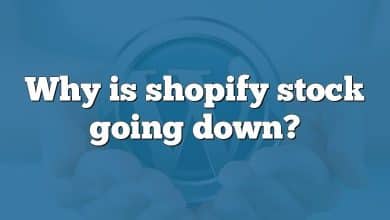 Why is shopify stock going down?