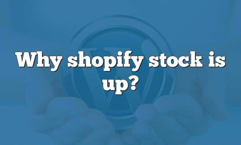 Why shopify stock is up?