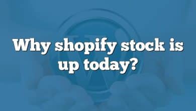 Why shopify stock is up today?