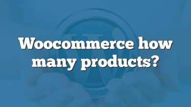 Woocommerce how many products?