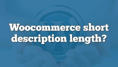 Woocommerce short description length?