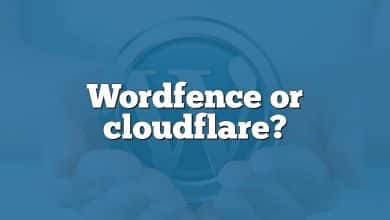 Wordfence or cloudflare?