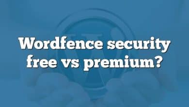 Wordfence security free vs premium?