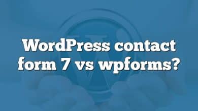 WordPress contact form 7 vs wpforms?