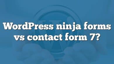 WordPress ninja forms vs contact form 7?