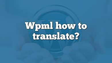 Wpml how to translate?