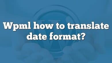 Wpml how to translate date format?