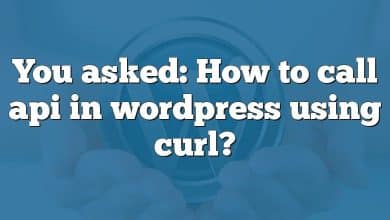 You asked: How to call api in wordpress using curl?