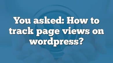 You asked: How to track page views on wordpress?