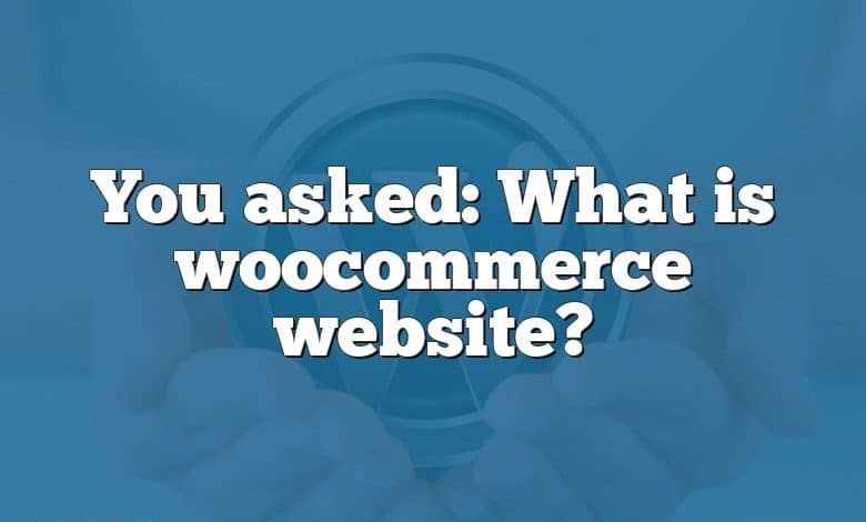 You asked: What is woocommerce website?