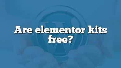 Are elementor kits free?