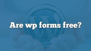 Are wp forms free?