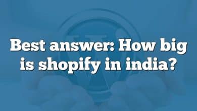 Best answer: How big is shopify in india?