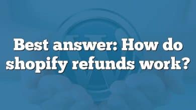 Best answer: How do shopify refunds work?