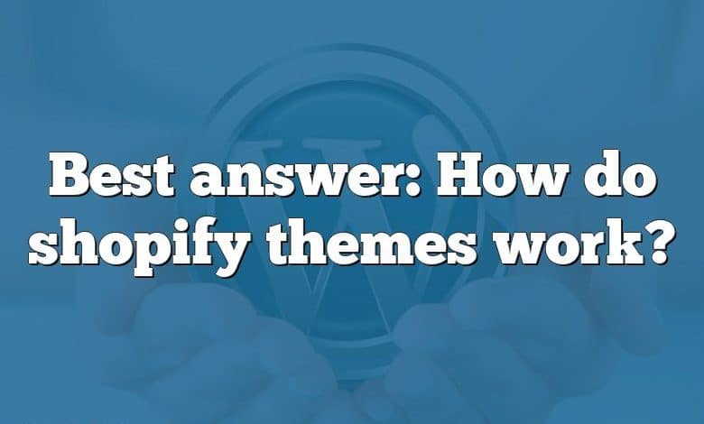 Best answer: How do shopify themes work?