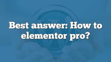 Best answer: How to elementor pro?