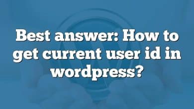 Best answer: How to get current user id in wordpress?